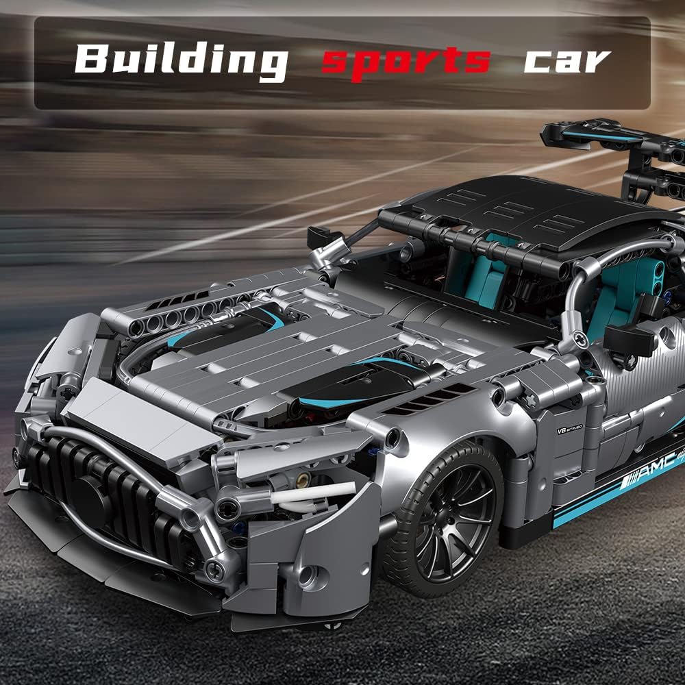 Sports Car Building Blocks Toys Boys or Adults Kits，1:14 MOC Building Set Raceing Car Model,Super Cars for Boys Age 12+ and Adult，(1466Pcs)