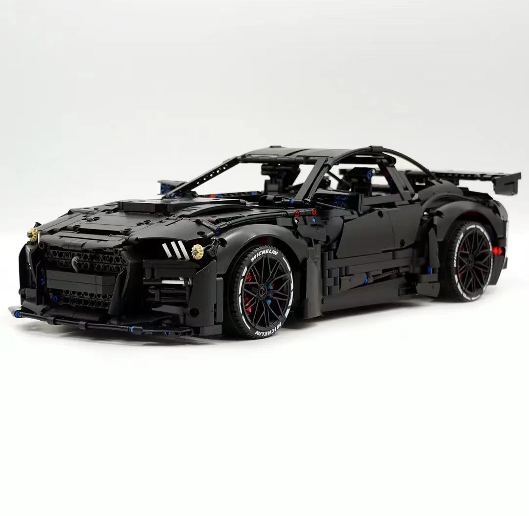 Shelby GT500 Building Toy for Boy Teen Giving or Collection,1:8 Scale Sports Car Model for Men Teens(3400+ Pcs)