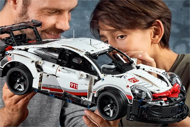 Porsche 911 RSR 1:10 Technic 42096 Racing Super Car 1580Pcs Building Blocks Bricks Kids Toy Gift