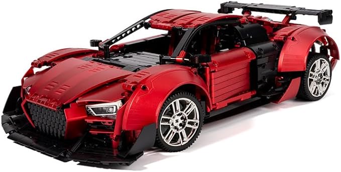 Technics Sports Car for Audi R8, 1/10 Technics Racing Car Building Bricks（2641 Pcs）