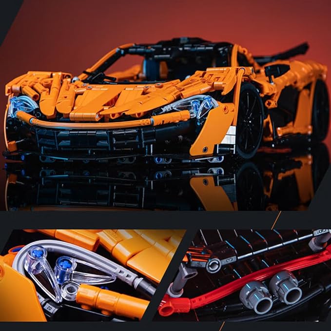 McLaren P1 Super Sports Car  Building Blocks - 1:10 Scale Technology Speed Champian Collection Car and Construction Toy for Adults Men(3617 Pcs)