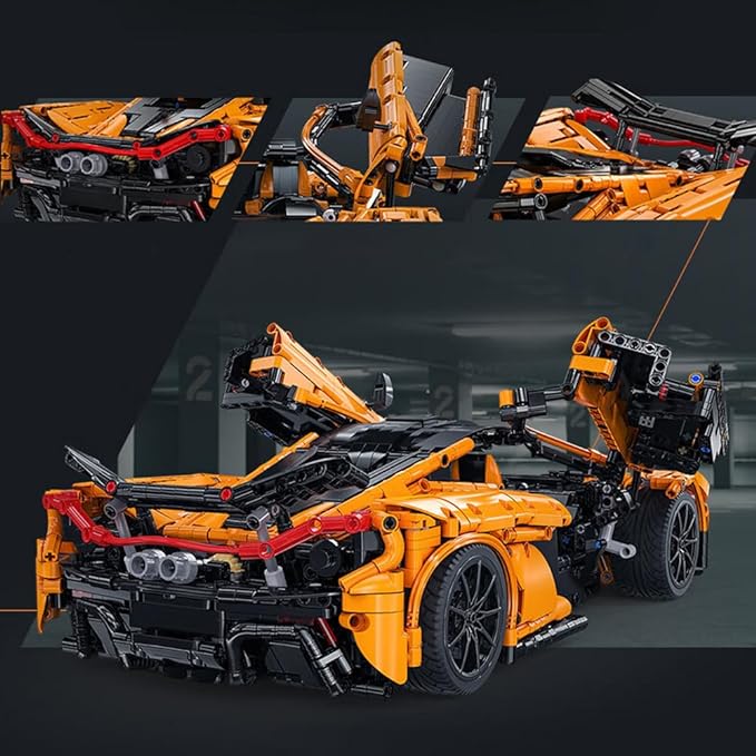 McLaren P1 Super Sports Car  Building Blocks - 1:10 Scale Technology Speed Champian Collection Car and Construction Toy for Adults Men(3617 Pcs)