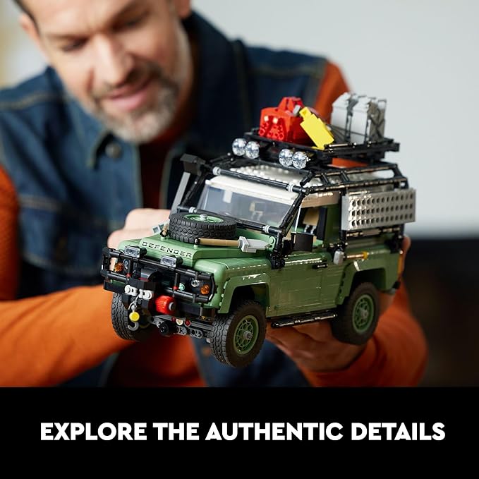 Defender 90 Model Car Building Set for Adults and Classic Car Lovers, This Immersive Project Based on an Off-Road Icon Makes a Great Graduation Gift for Him or Her